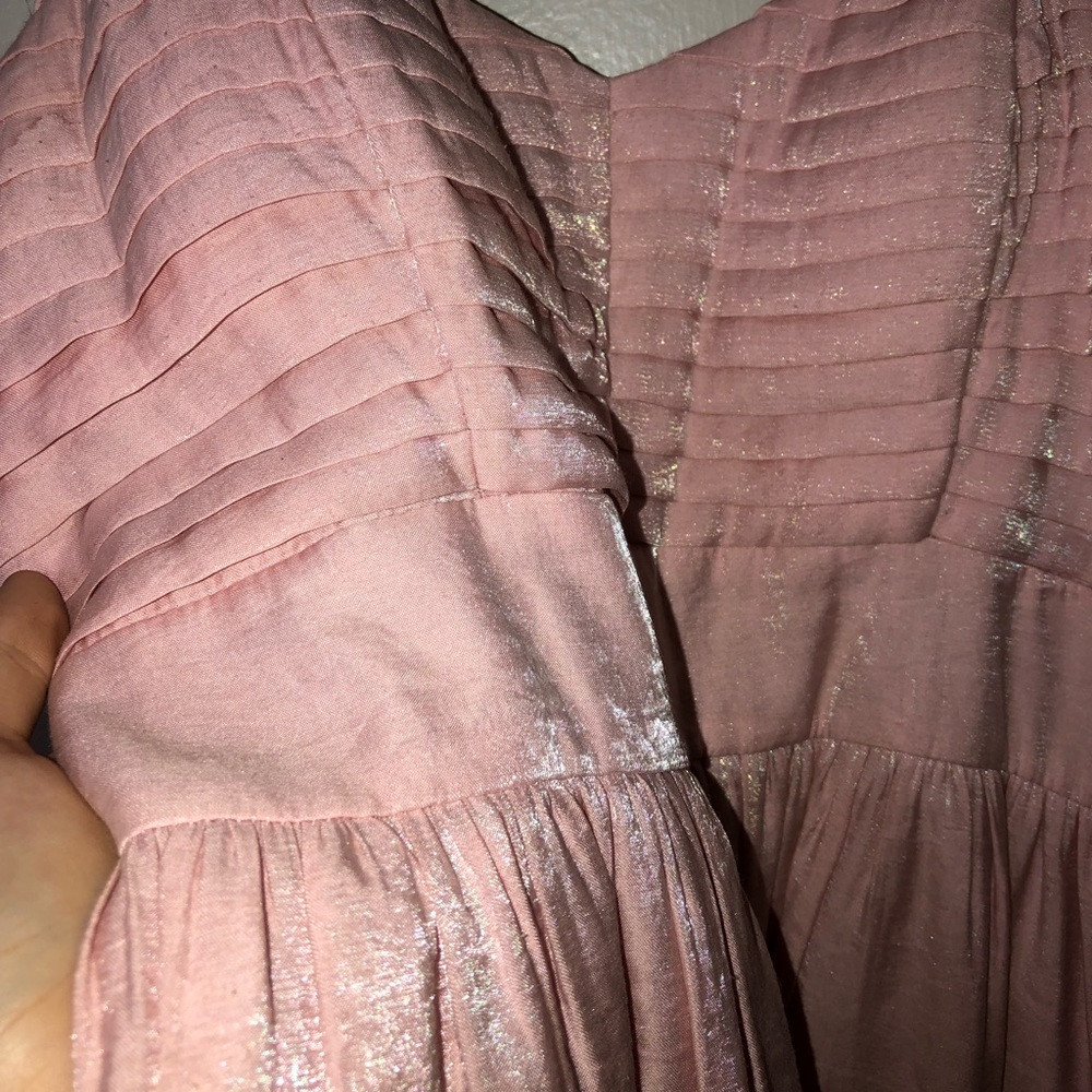 Pink shiny dress